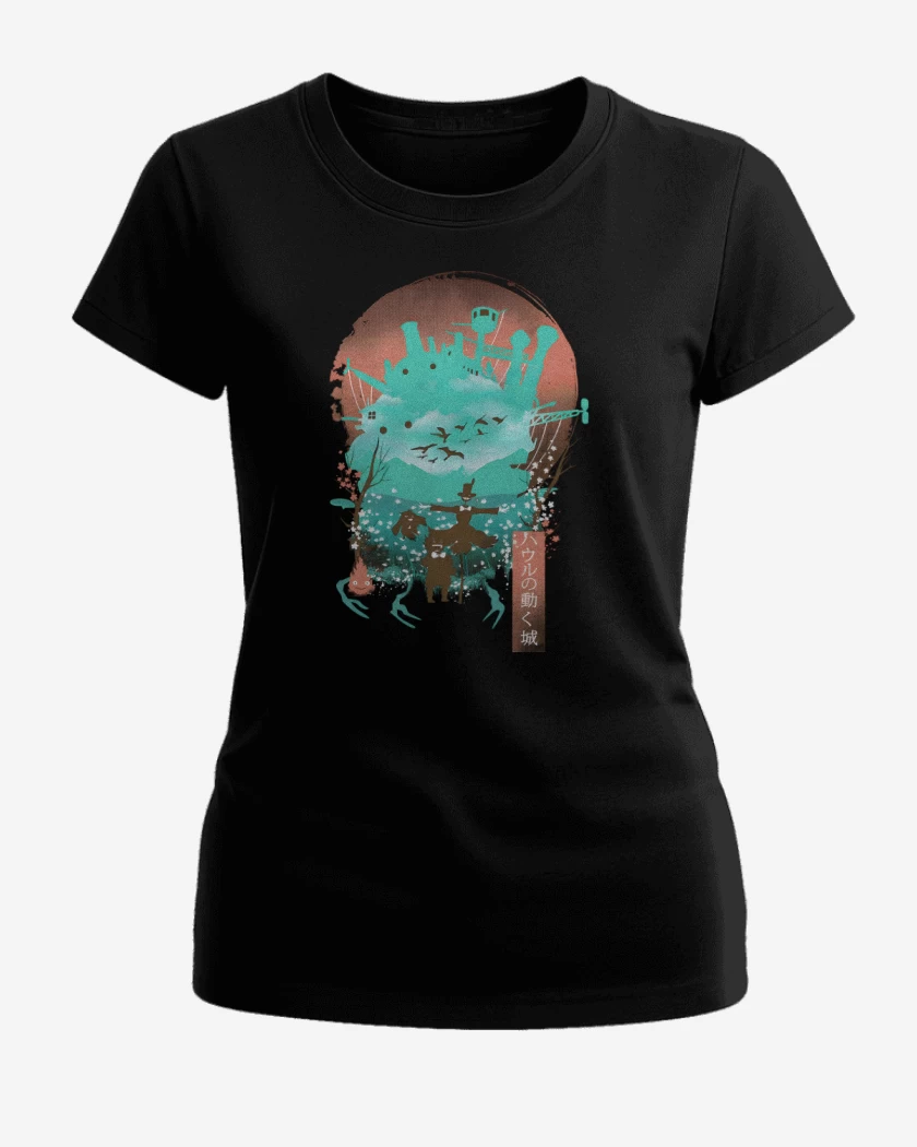 Polera de Mujer Negro de El Castillo Ambulante
