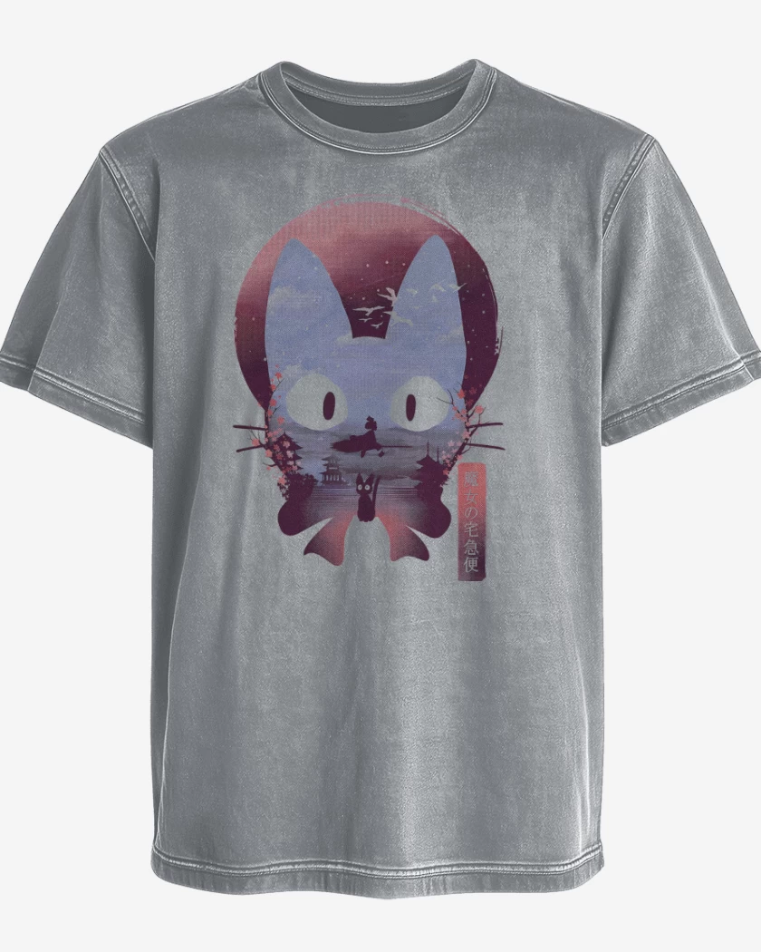 Polera desgastada Gris Melange de Jiji