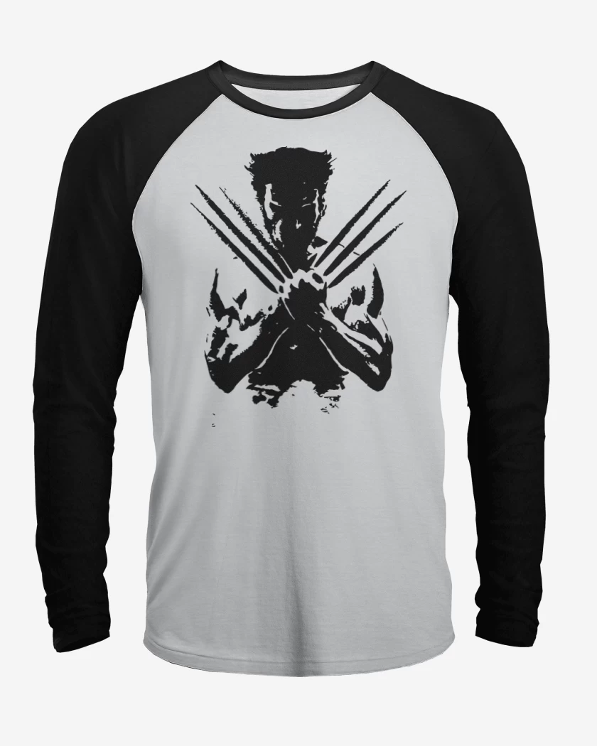 Polera Raglan Blanco / Negro de Logan