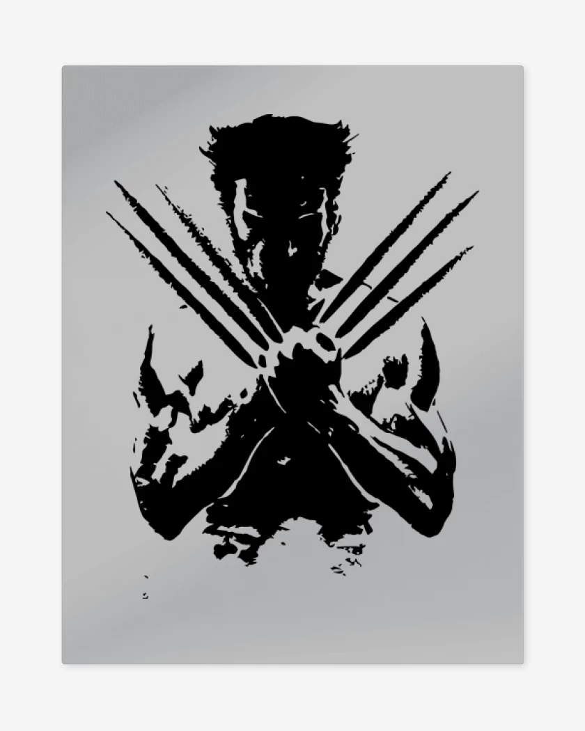 Print metalico Gris Melange de Logan