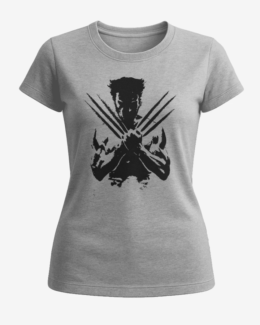 Polera de Mujer Gris Melange de Logan