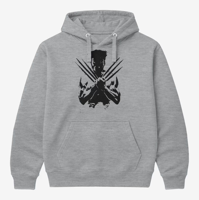 Polerón Canguro Gris Melange de Logan