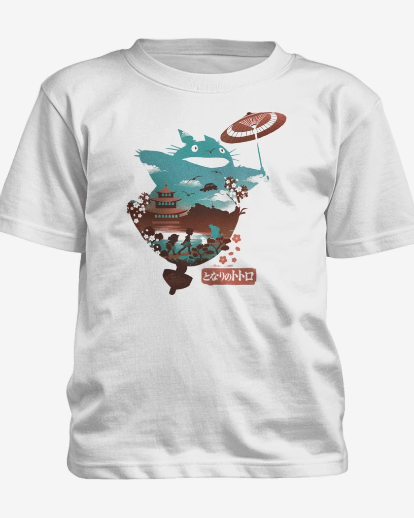 Polera de niño Blanco de El Vecino Totoro