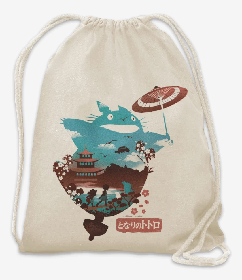 Mochila Blanco de El Vecino Totoro