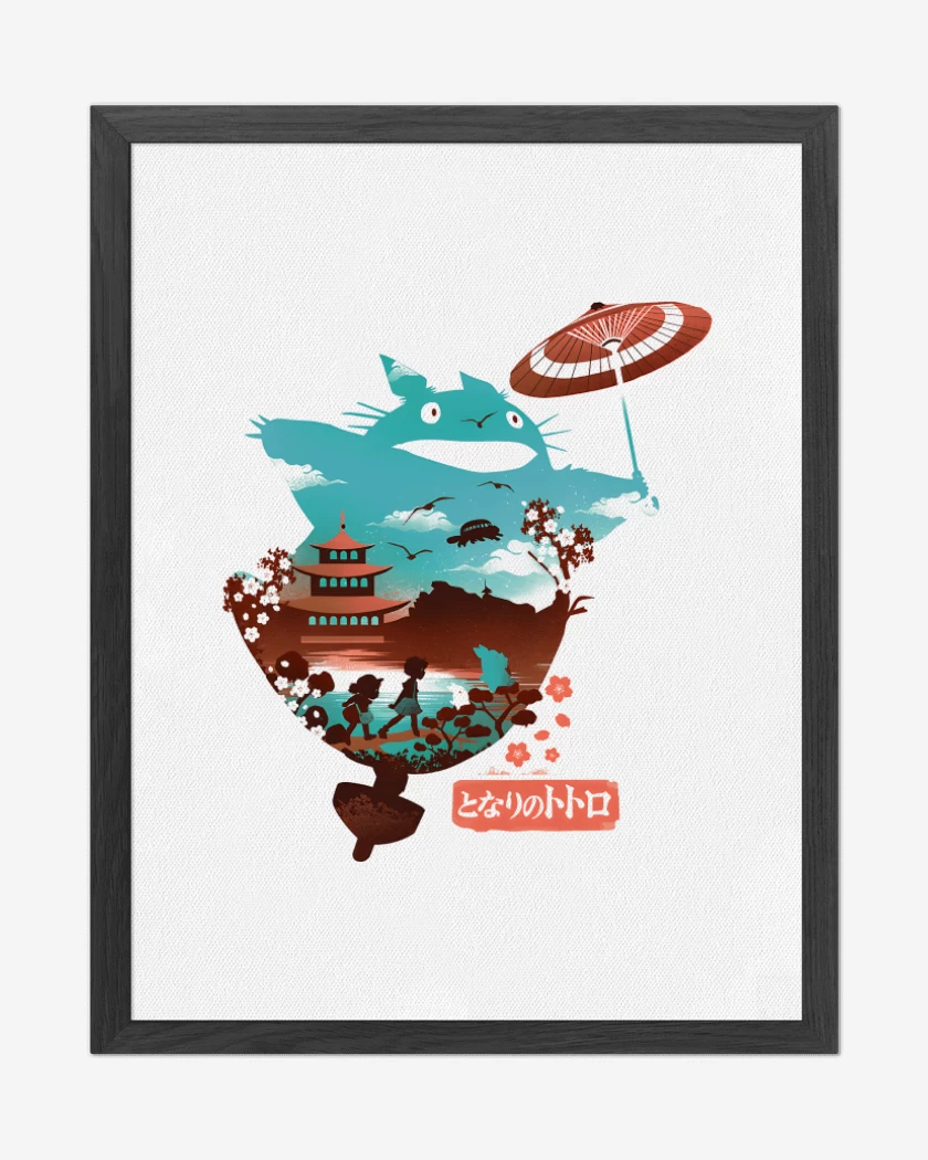 Cuadro decorativo Blanco de El Vecino Totoro