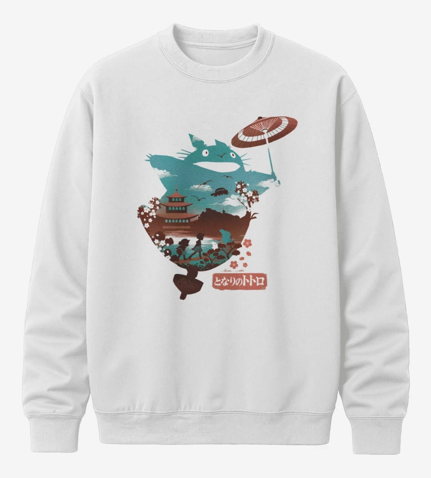 Poleron polo Blanco de El Vecino Totoro