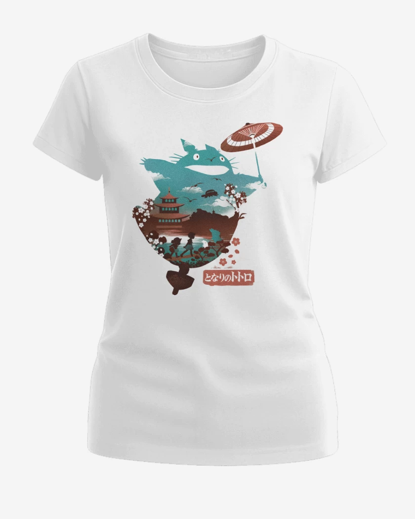 Polera de Mujer Blanco de El Vecino Totoro