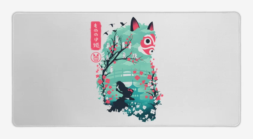 Mouse pad Gamer Blanco de Princesa Guerrera