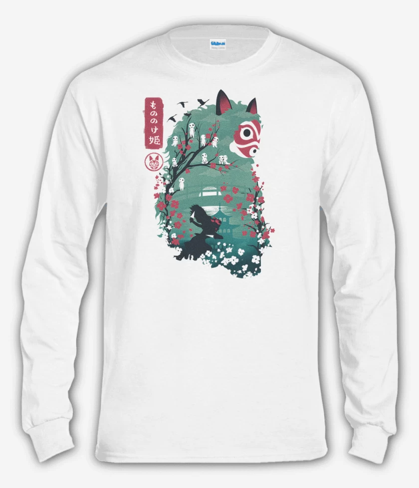 Polera manga larga Blanco de Princesa Guerrera
