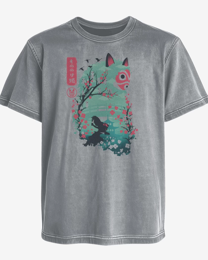 Polera desgastada Gris Melange de Princesa Guerrera