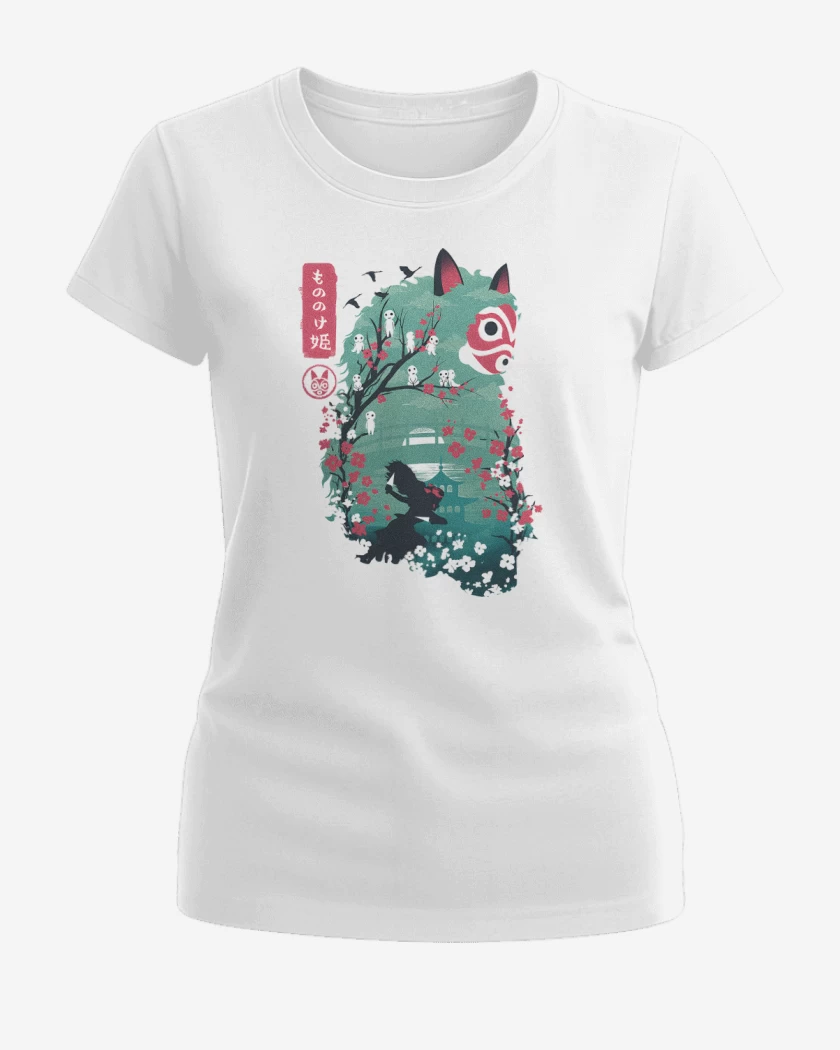 Polera de Mujer Blanco de Princesa Guerrera