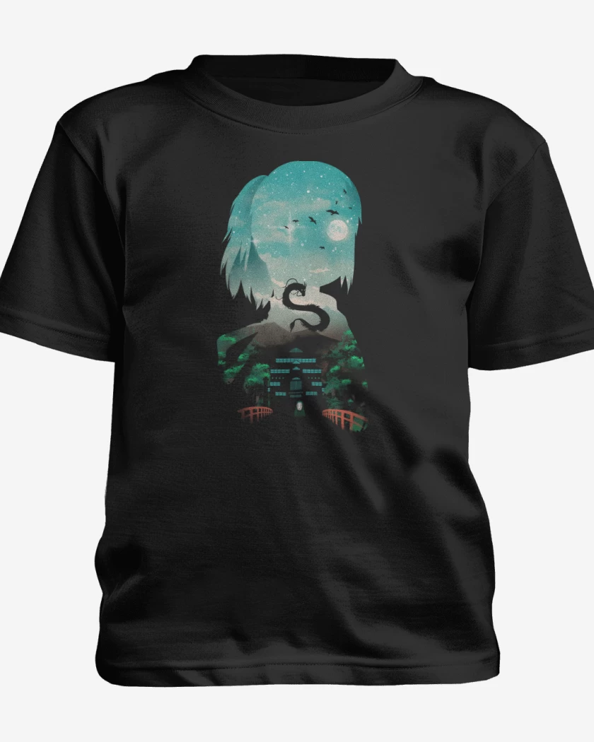 Polera de niño Negro de Chihiro