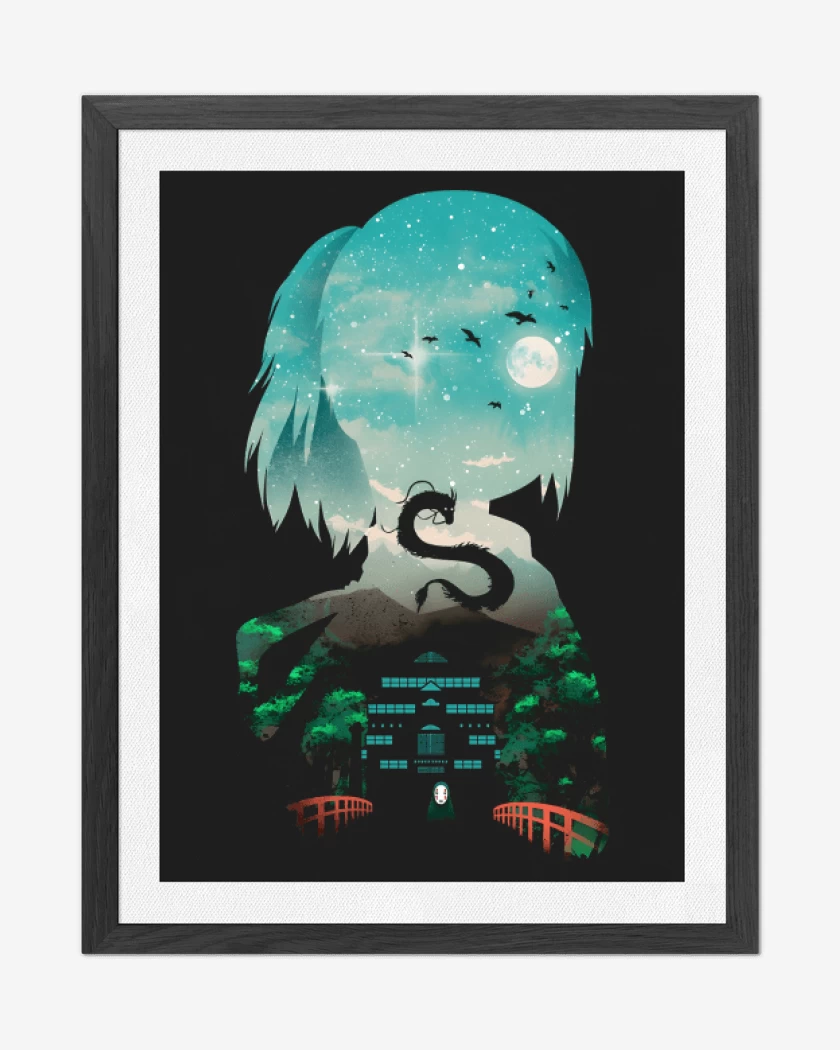 Cuadro decorativo Negro de Chihiro