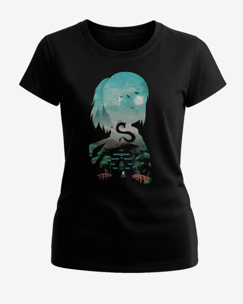 Polera de Mujer Negro de Chihiro