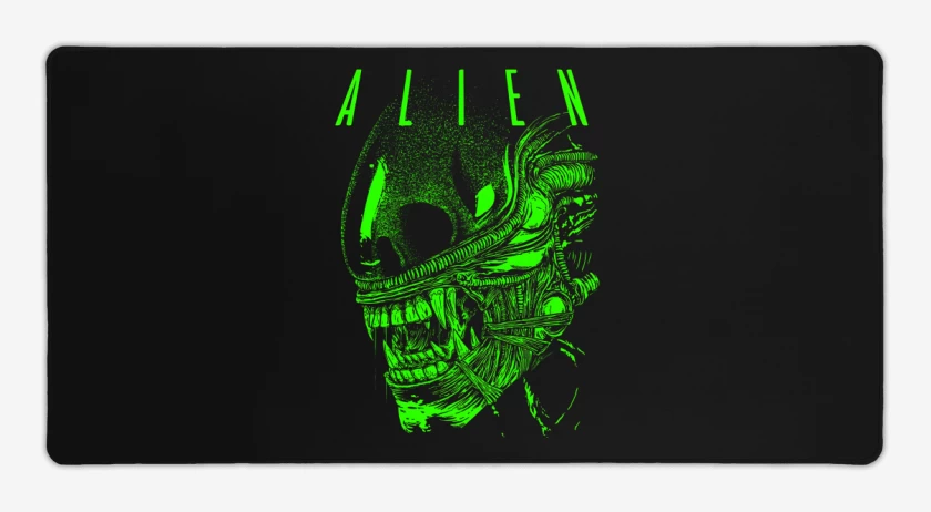 Mouse pad Gamer Negro de Alien 8