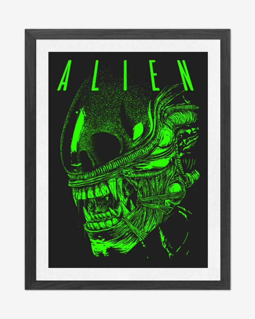 Cuadro decorativo Negro de Alien 8