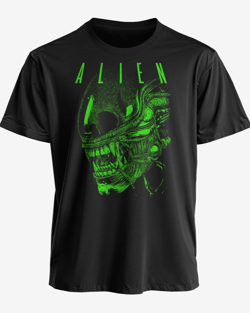 Polera premium Negro de Alien 8