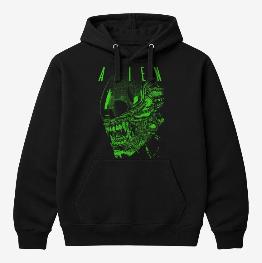 Polerón Canguro Negro de Alien 8