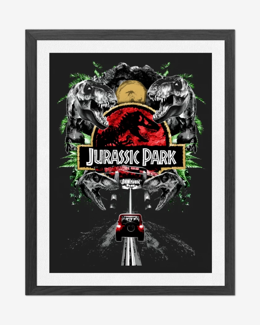 Cuadro decorativo Bienvenidos a Jurassic Park
