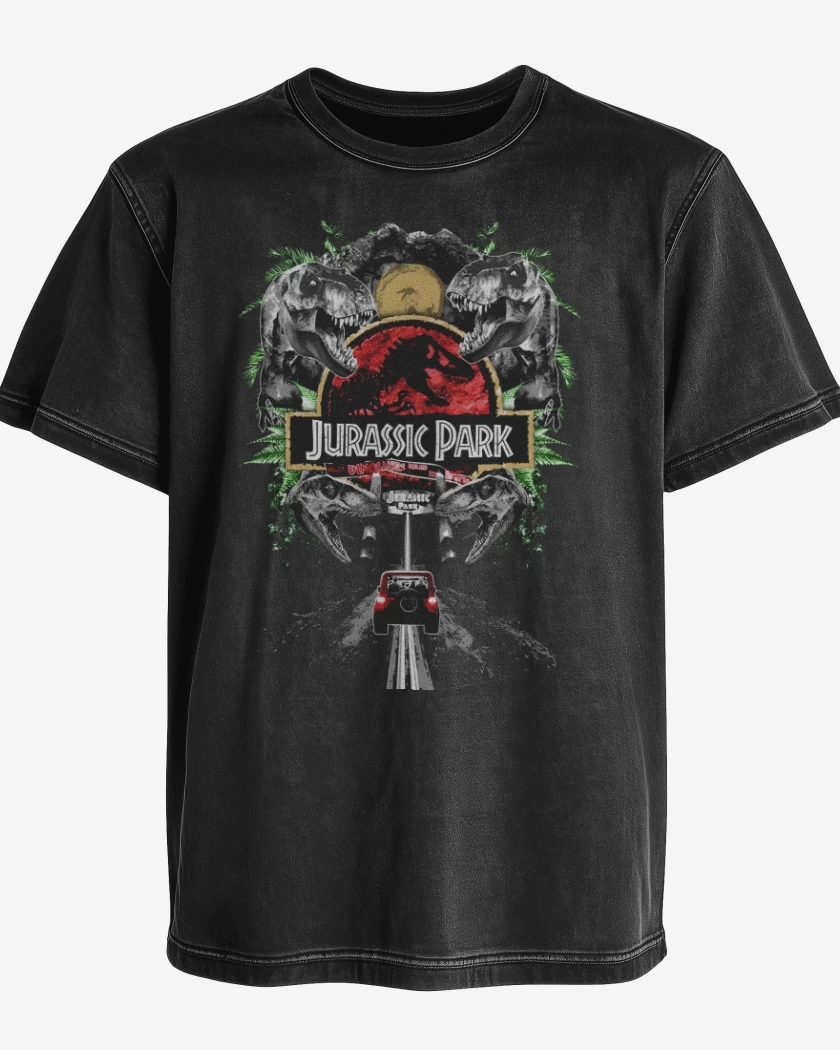 Polera desgastada Bienvenidos a Jurassic Park