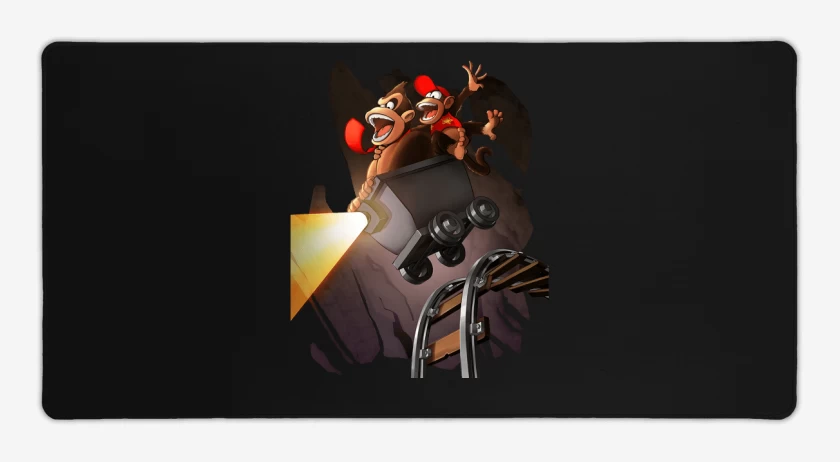 Mouse pad Gamer Negro de Estragos en la mina