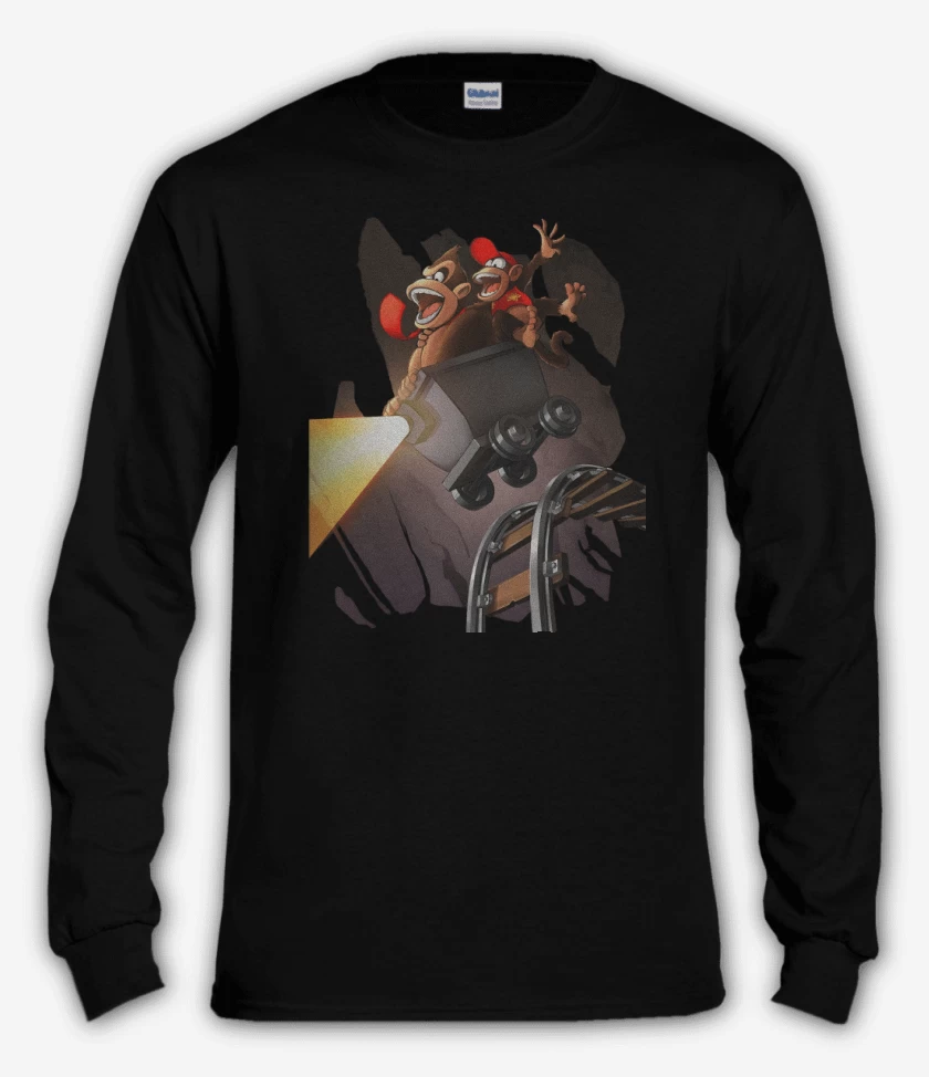 Polera manga larga Negro de Estragos en la mina