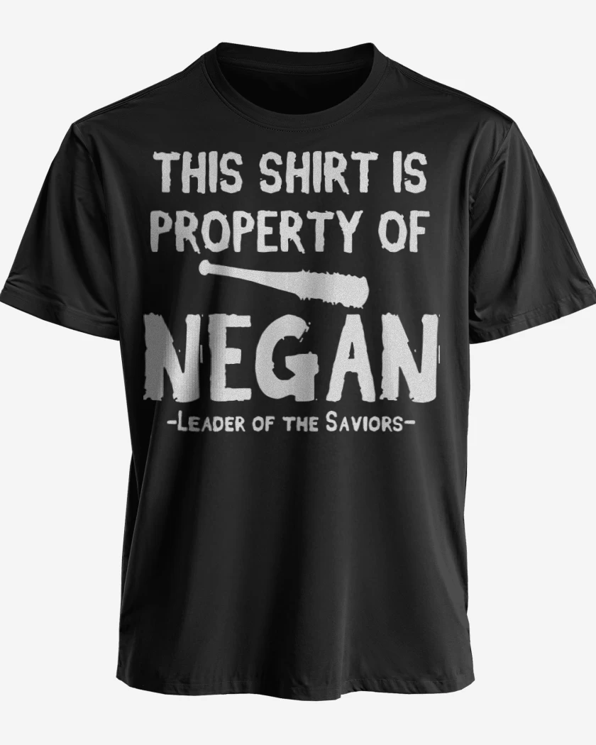 Polera premium Negro de This shirt is property of negan