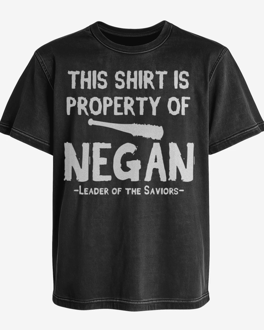 Polera desgastada This shirt is property of negan