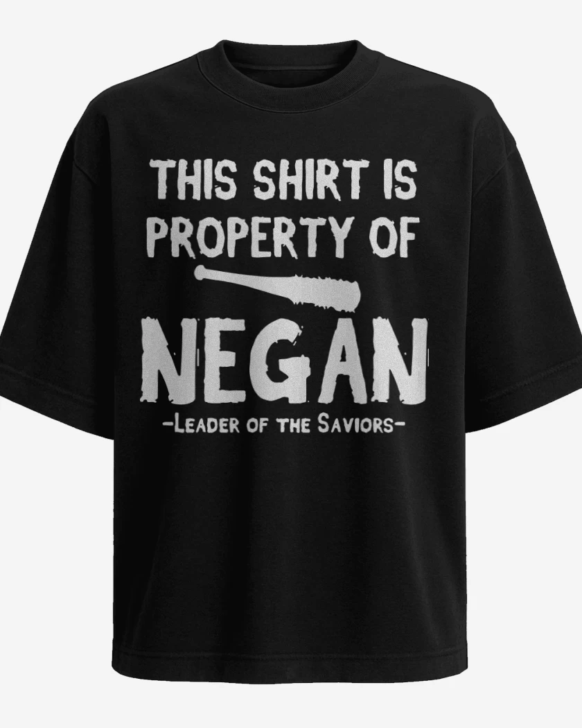 Polera Oversize This shirt is property of negan