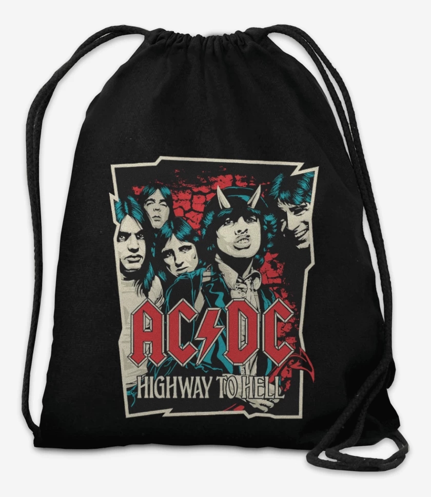 Mochila Negro de Highway to hell