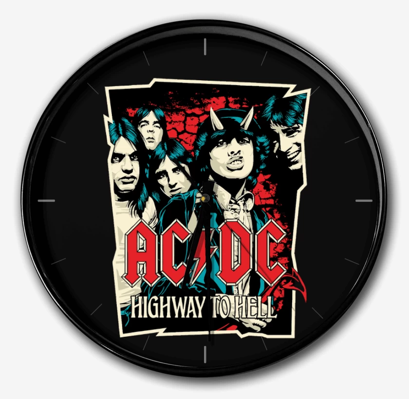 Reloj Negro de Highway to hell