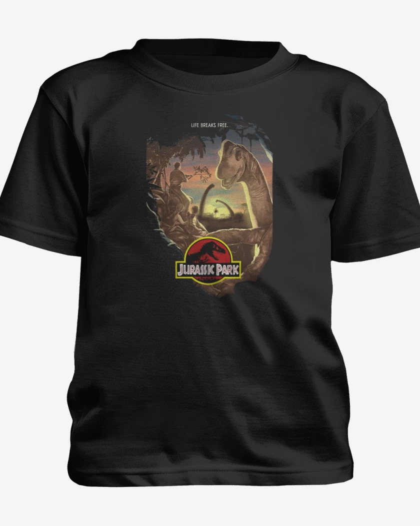 Polera de niño Negro de La vida se abre camino