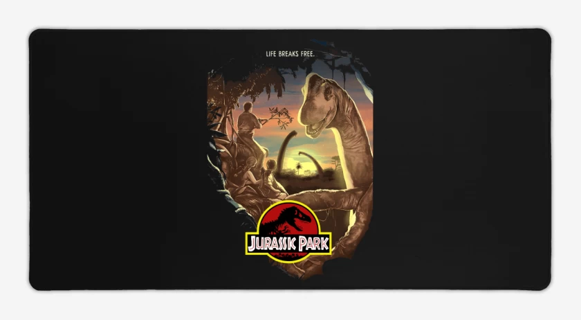 Mouse pad Gamer Negro de La vida se abre camino