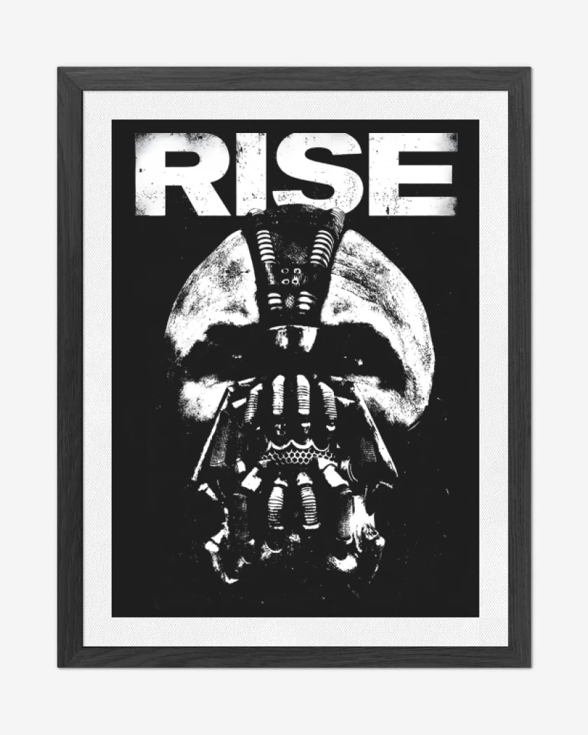 Cuadro decorativo Negro de Rise