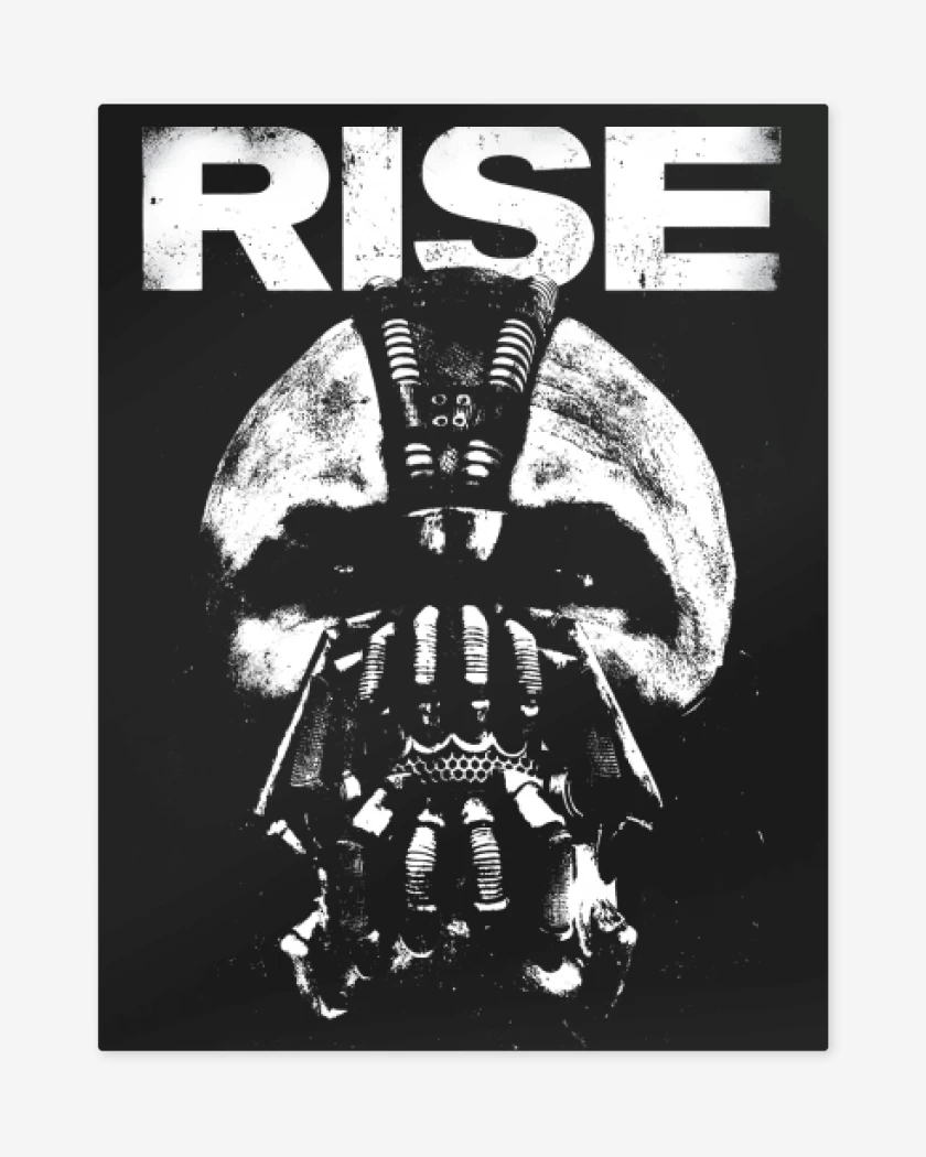 Print metalico Negro de Rise