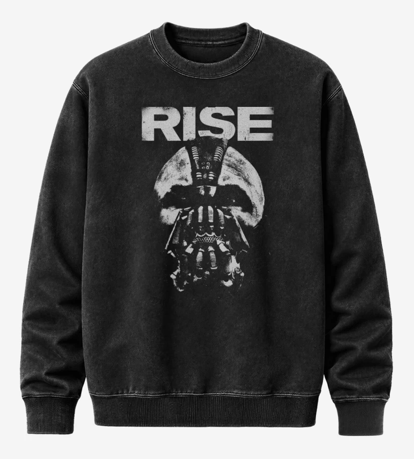 Poleron Polo Acid Wash Negro de Rise