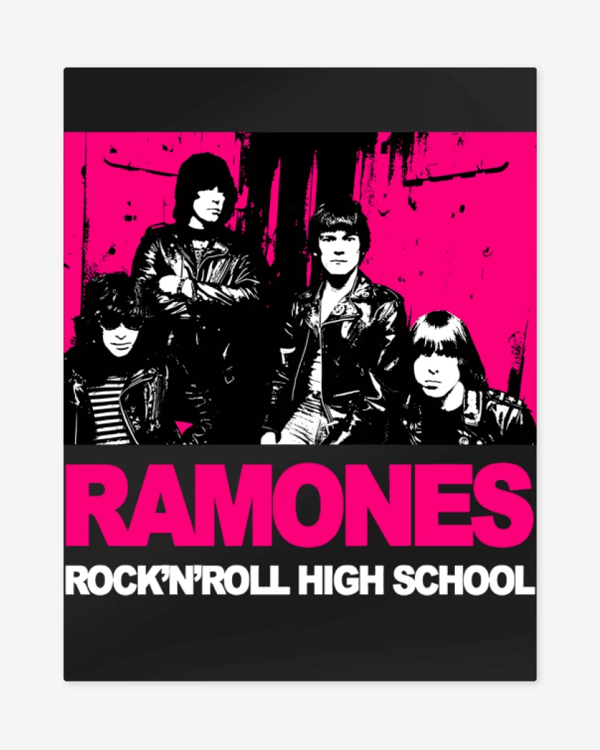 Print metalico Rock n roll high school