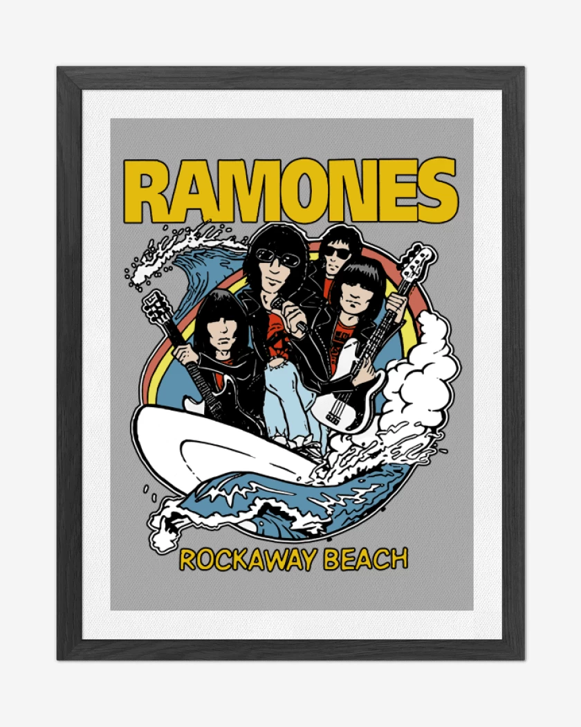Cuadro decorativo Gris Melange de Rockaway beach