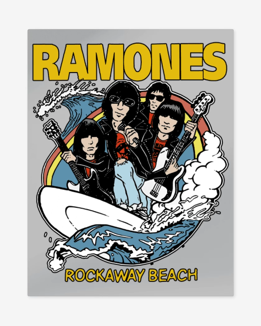 Print metalico Gris Melange de Rockaway beach