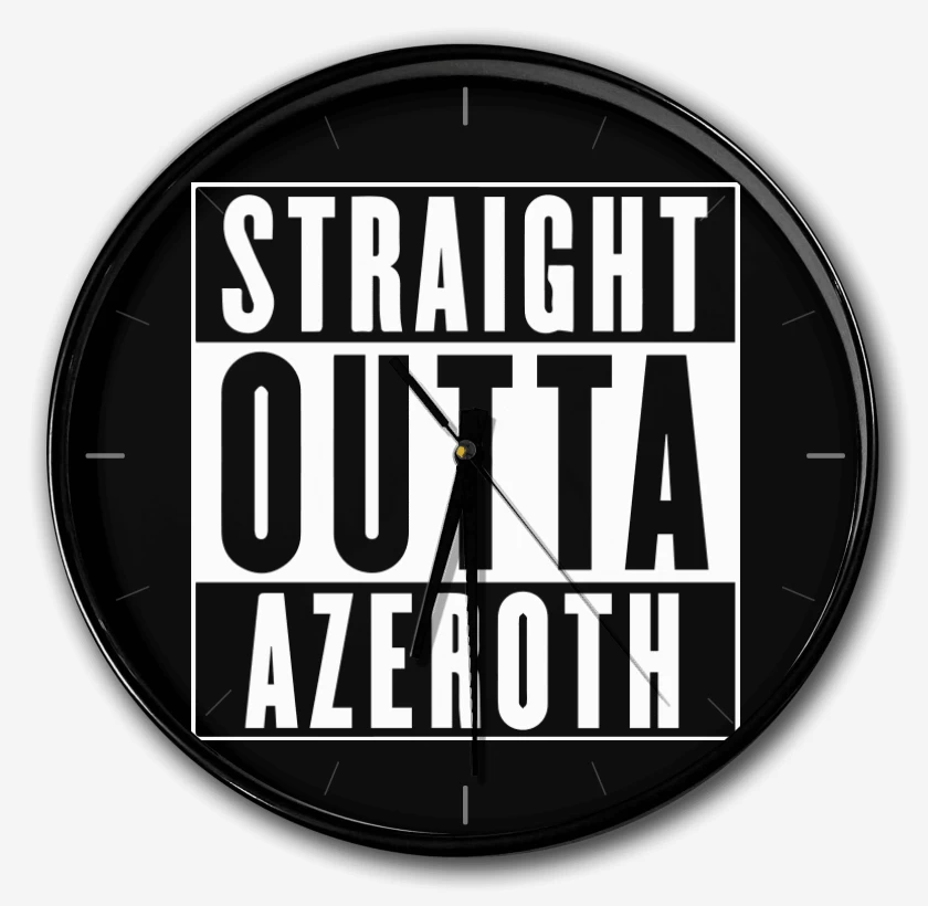 Reloj Negro de Straight outta azeroth
