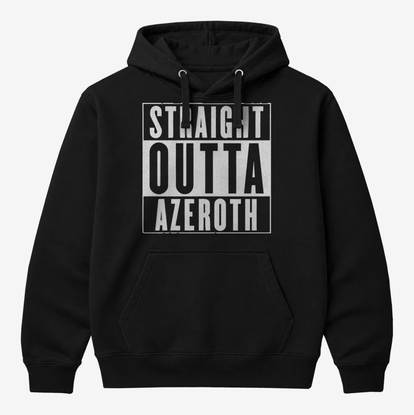 Polerón Canguro Negro de Straight outta azeroth
