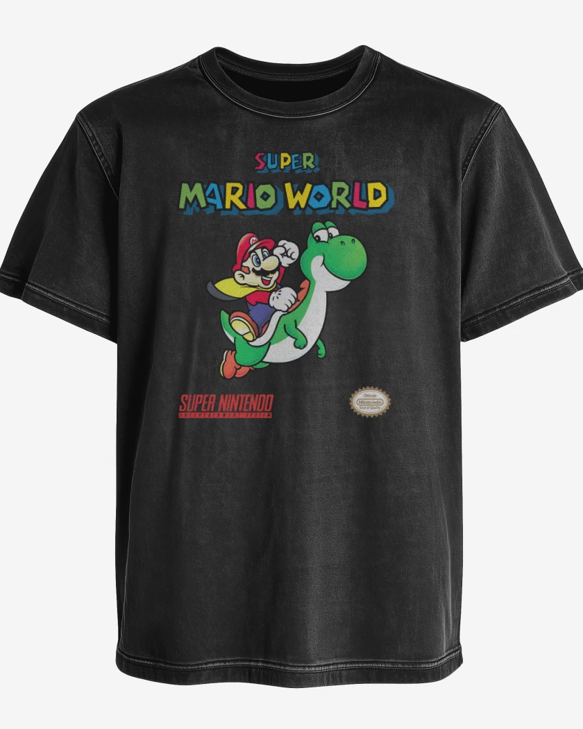 Polera desgastada Super Bigote World