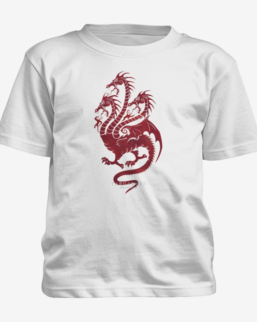 Polera de niño Negro de Targaryen fire and blood