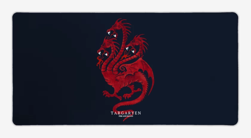 Mouse pad Gamer Targaryen fire and blood