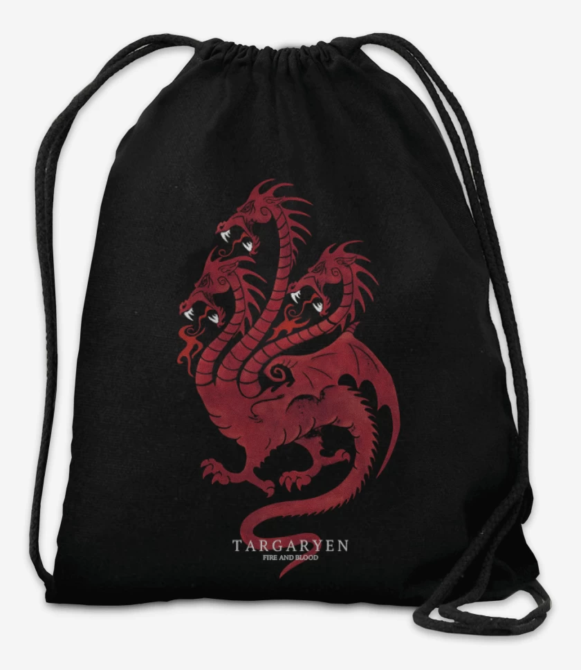 Mochila Negro de Targaryen fire and blood