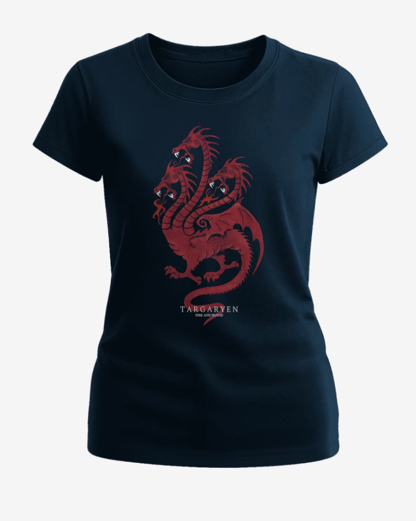 Polera de Mujer Targaryen fire and blood
