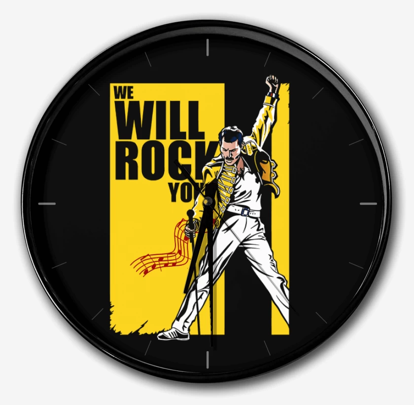 Reloj Negro de We will rock you