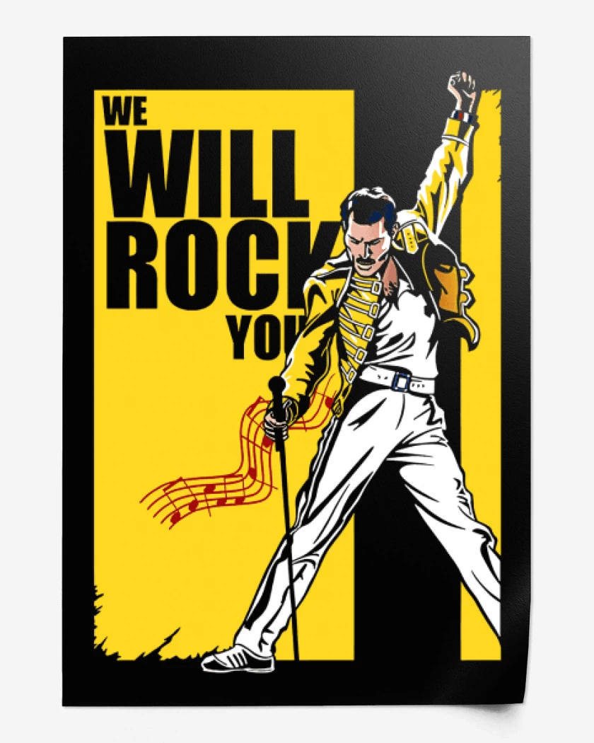 Print We will rock you