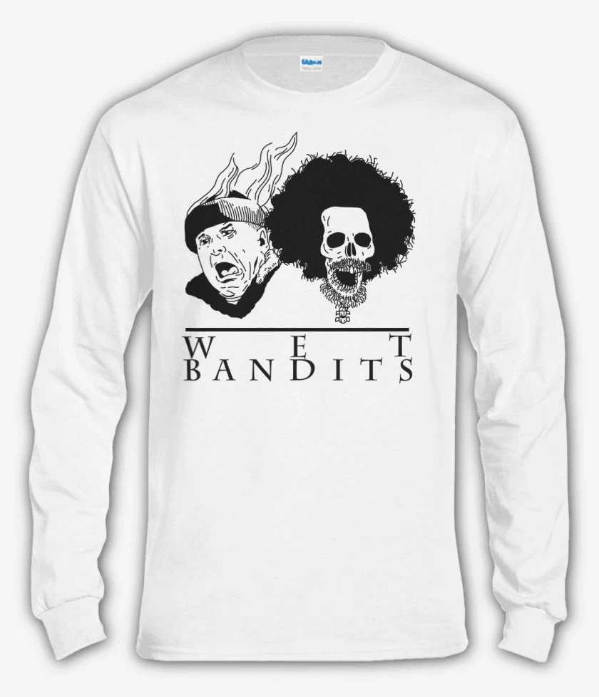 Polera manga larga Blanco de Wet bandits
