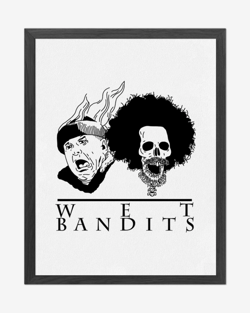 Cuadro decorativo Blanco de Wet bandits
